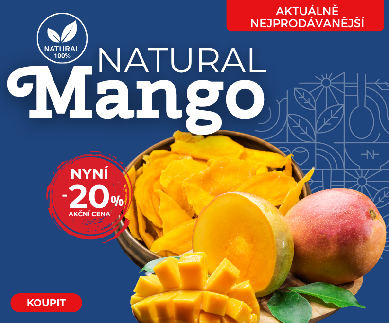 Mango Natural od Nutsman v akci: Zdravá svačina pro milovníky zdravého jídla