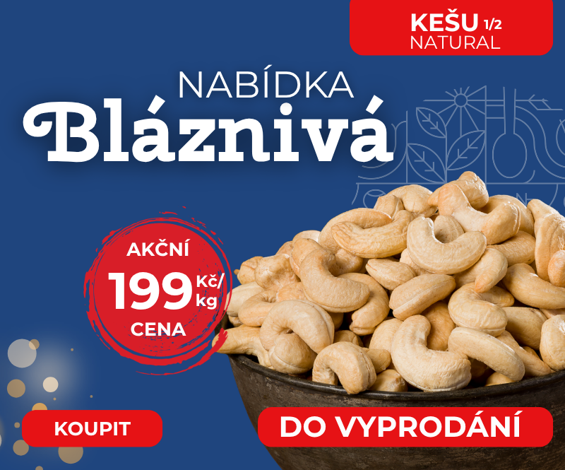 Kešu Natural v Akci za 199 od Nutsman - Nejlepší nabídka pro milovníky ořechů