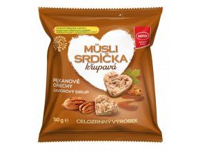 Semix Musli srdíčka s pekany a javor. sirupem 50g