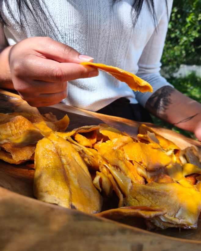 Já mám na tohle mango z Thajska slabost. Není přeslazené ani sířené – prostě takové, jaké vyrostlo. Každý plátek je sušený...